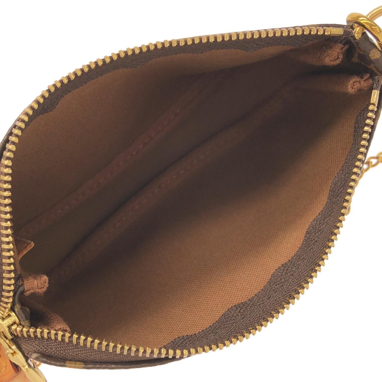 Louis Vuitton Monogram Mini Pochette Pouch — view 7