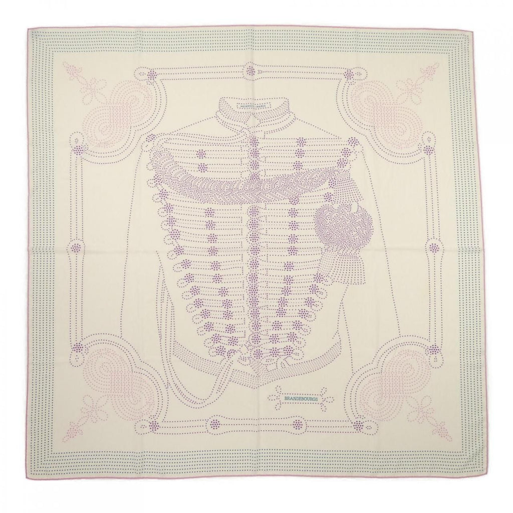 Hermes Brandebourgs Points Carre Shawl Scarf