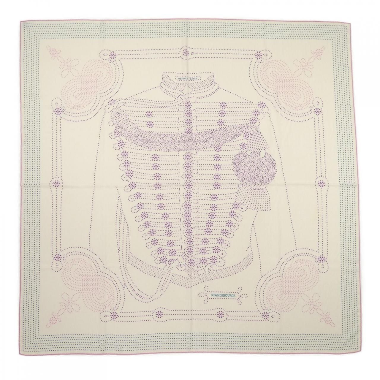 Hermes Brandebourgs Points Carre Shawl Scarf