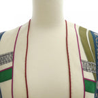 Hermes Morning Walk White M Shawl Scarf — view 4