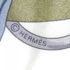 Hermes Morning Walk White M Shawl Scarf — view 5