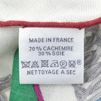 Hermes Morning Walk White M Shawl Scarf — view 3