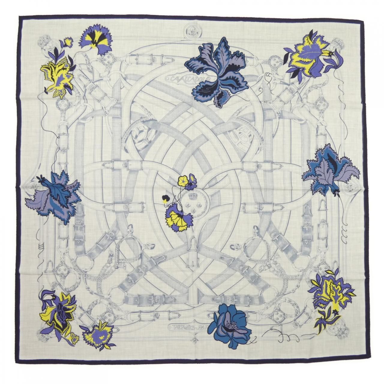 Hermes Shawl Scarf Gray