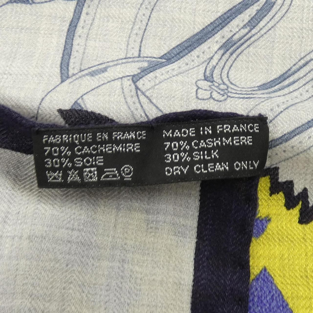 Hermes Shawl Scarf Gray — view 3