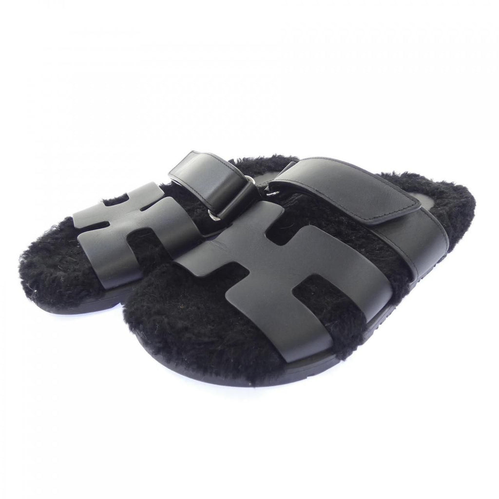 Hermes Chypre Sandals Black — view 3