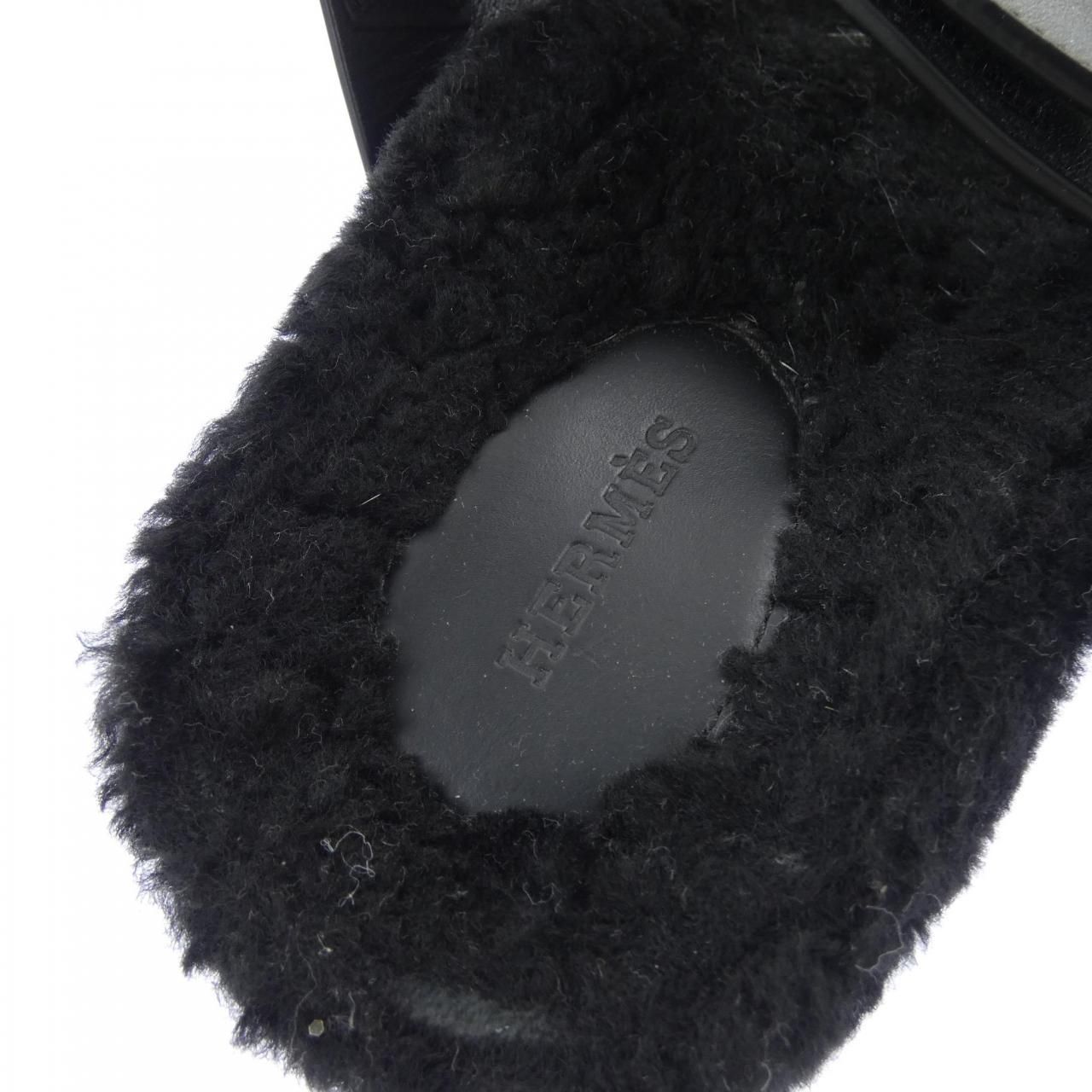 Hermes Chypre Sandals Black — view 6