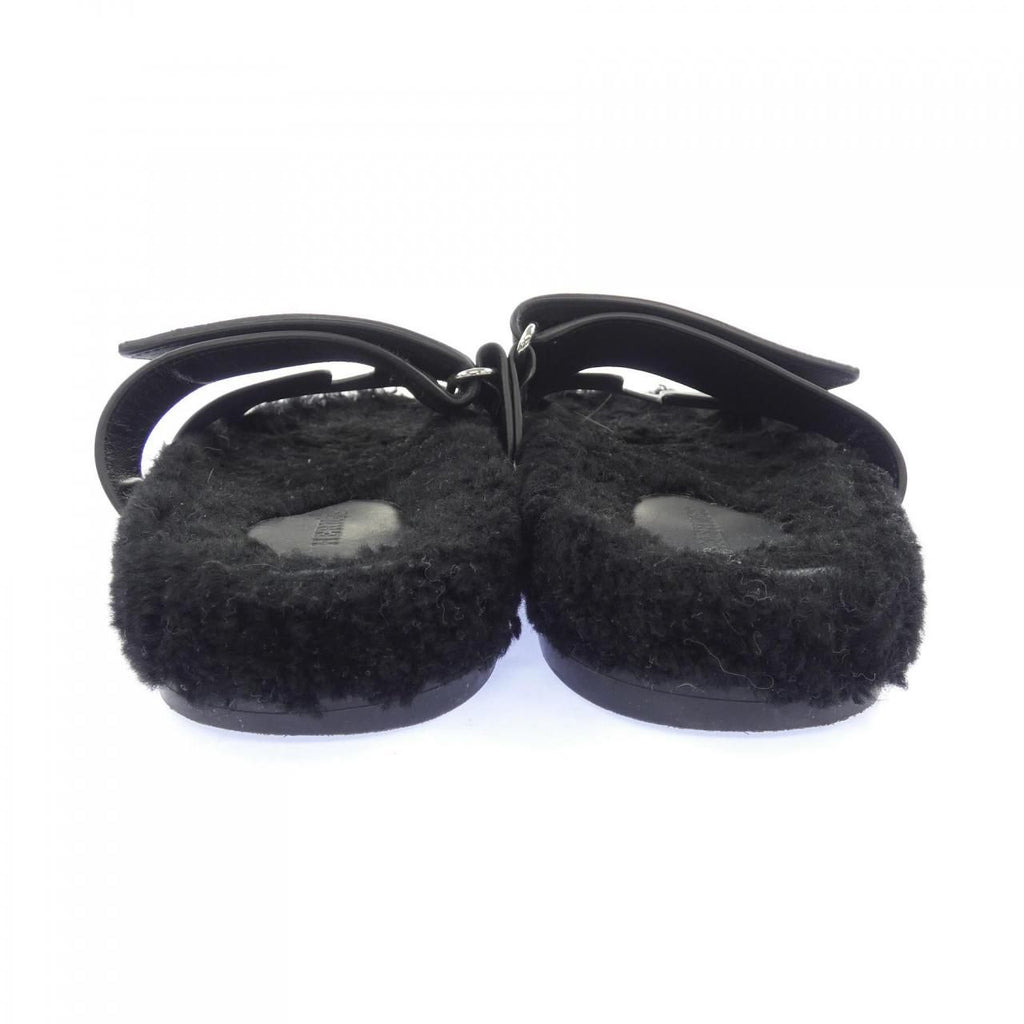 Hermes Chypre Sandals Black — view 5