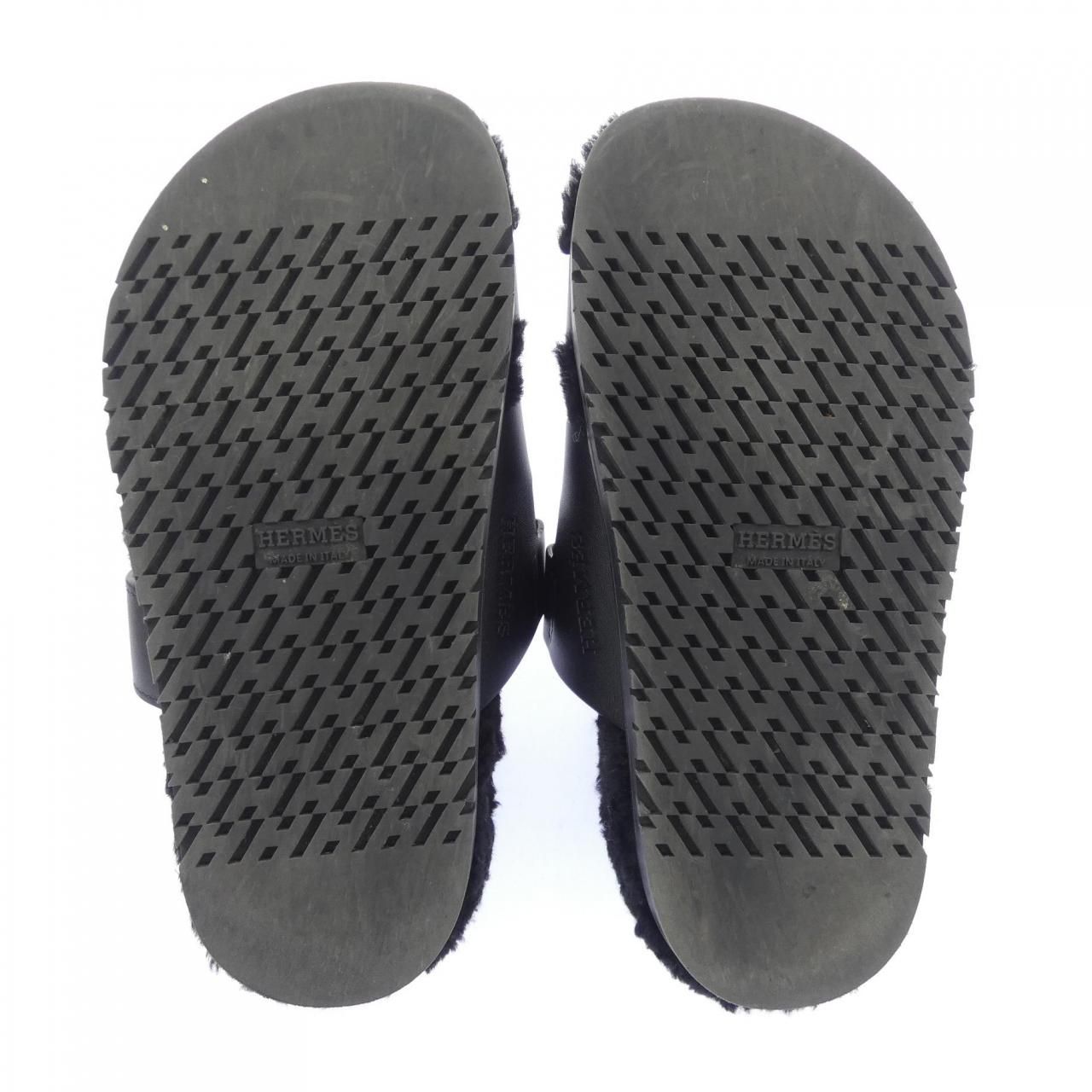 Hermes Chypre Sandals Black — view 4