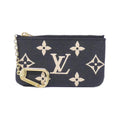 Louis Vuitton Bicolor Monogram Empreinte Pochette Cles Coin & Key Case
