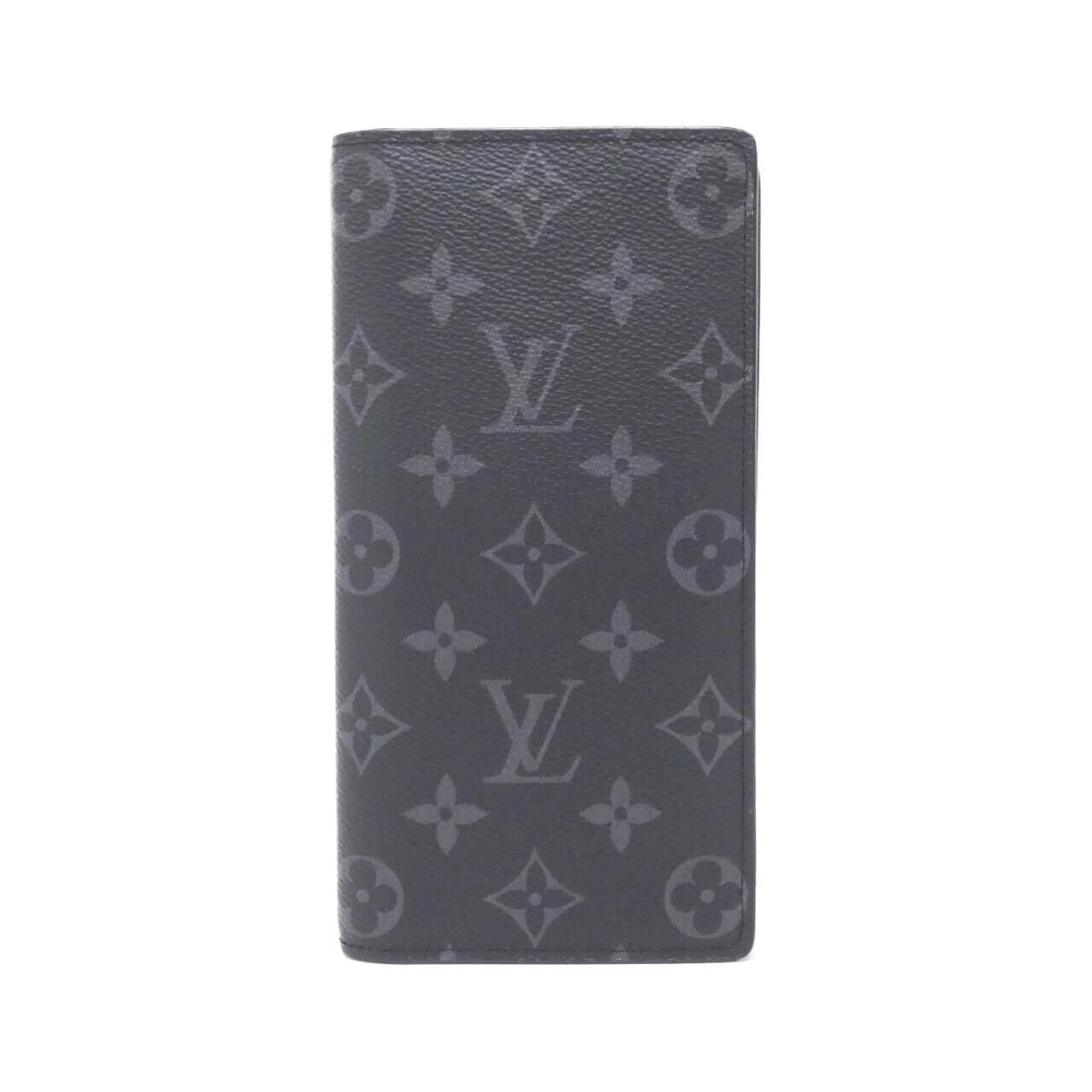 Louis Vuitton Monogram Eclipse Portefeuille Brazza Wallet