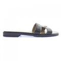 Hermes Oran Sandals Black