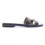 Hermes Oran Sandals Black