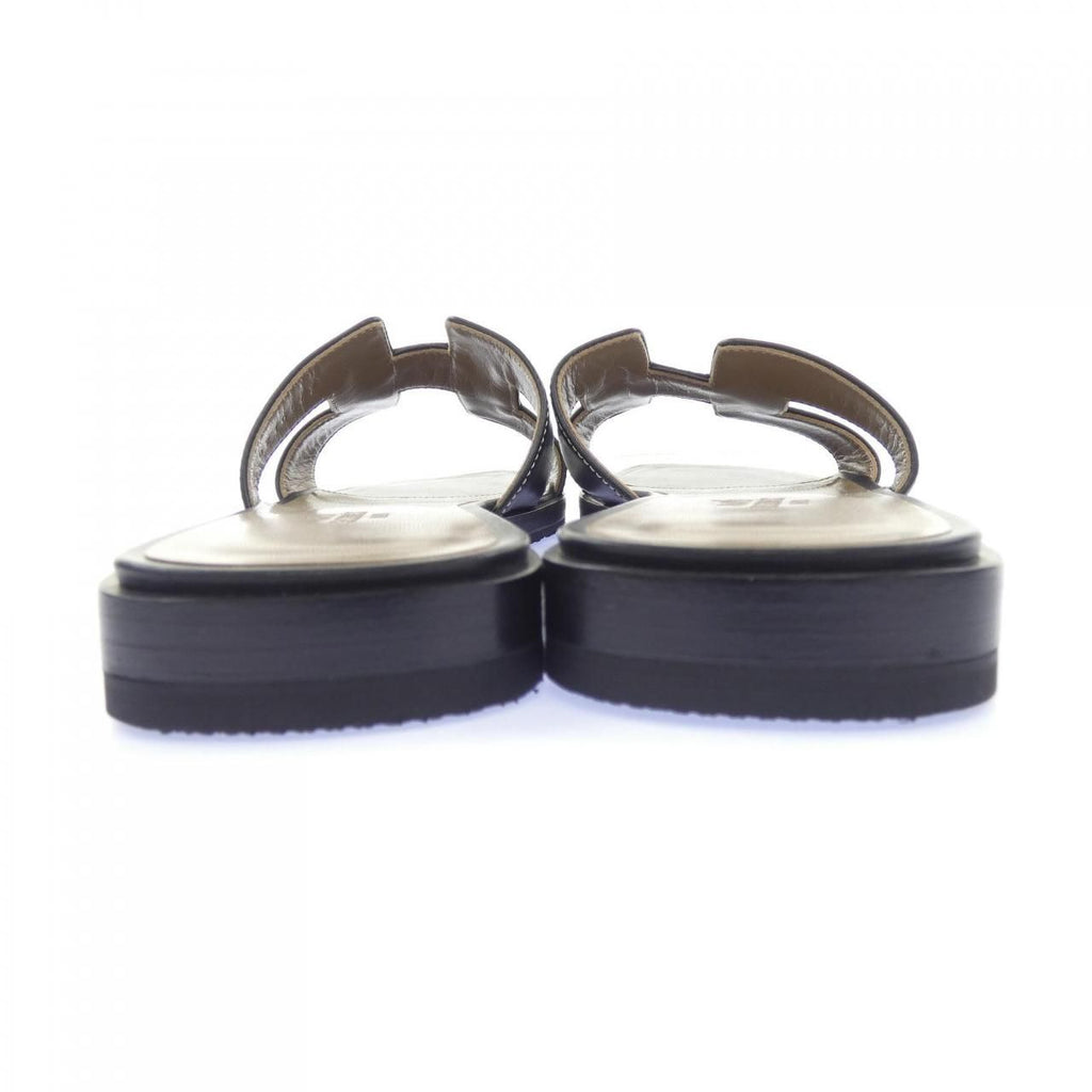Hermes Oran Sandals Black — view 5