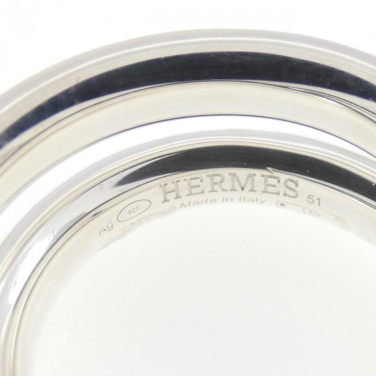 Hermes Vertiges Ring Silver — view 4