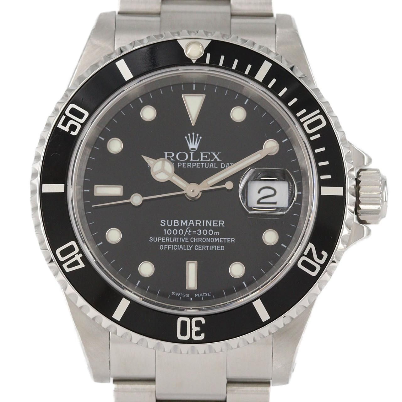 Rolex Submariner Date SS Automatic Winding Number Watch