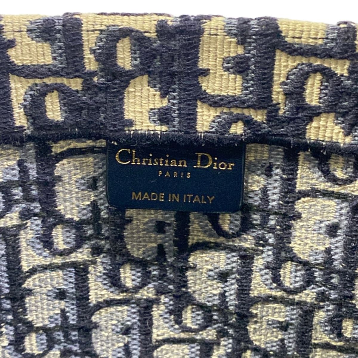 Dior Tote Book Large Beige Dark Navy — view 9