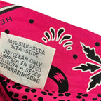Hermes Scarf Twilly Pink Black White Ribbon les Leopards — view 3