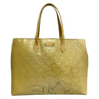 Louis Vuitton Handbag Monogram Vernis Wilshire MM Blanc Corail Leather
