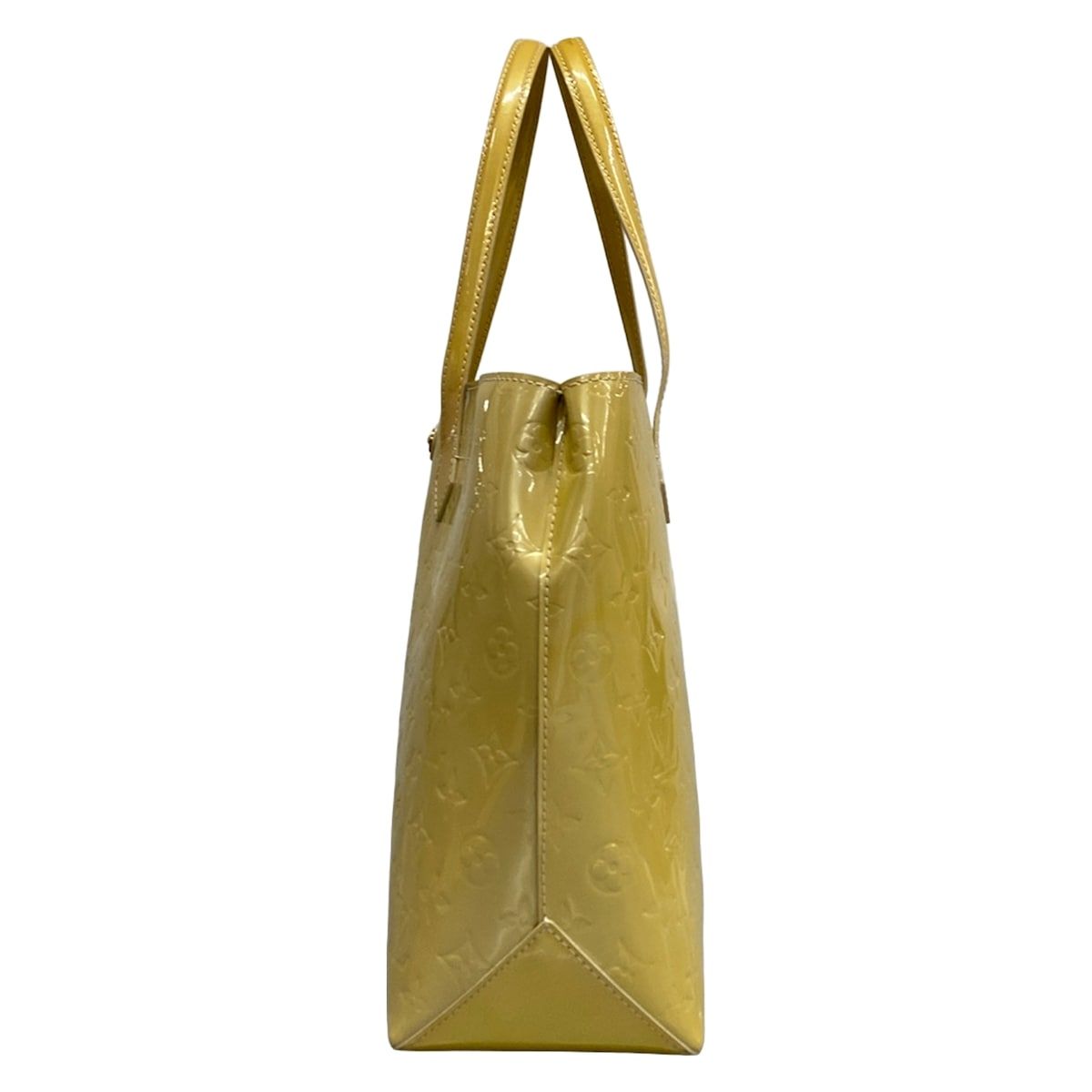 Louis Vuitton Handbag Monogram Vernis Wilshire MM Blanc Corail Leather — view 4