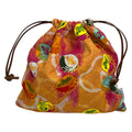 Loewe Pouch Bottle Cap Drawstring Pink Orange Multi Paulas Ibiza Cotton