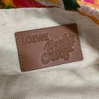 Loewe Pouch Bottle Cap Drawstring Pink Orange Multi Paulas Ibiza Cotton — view 5