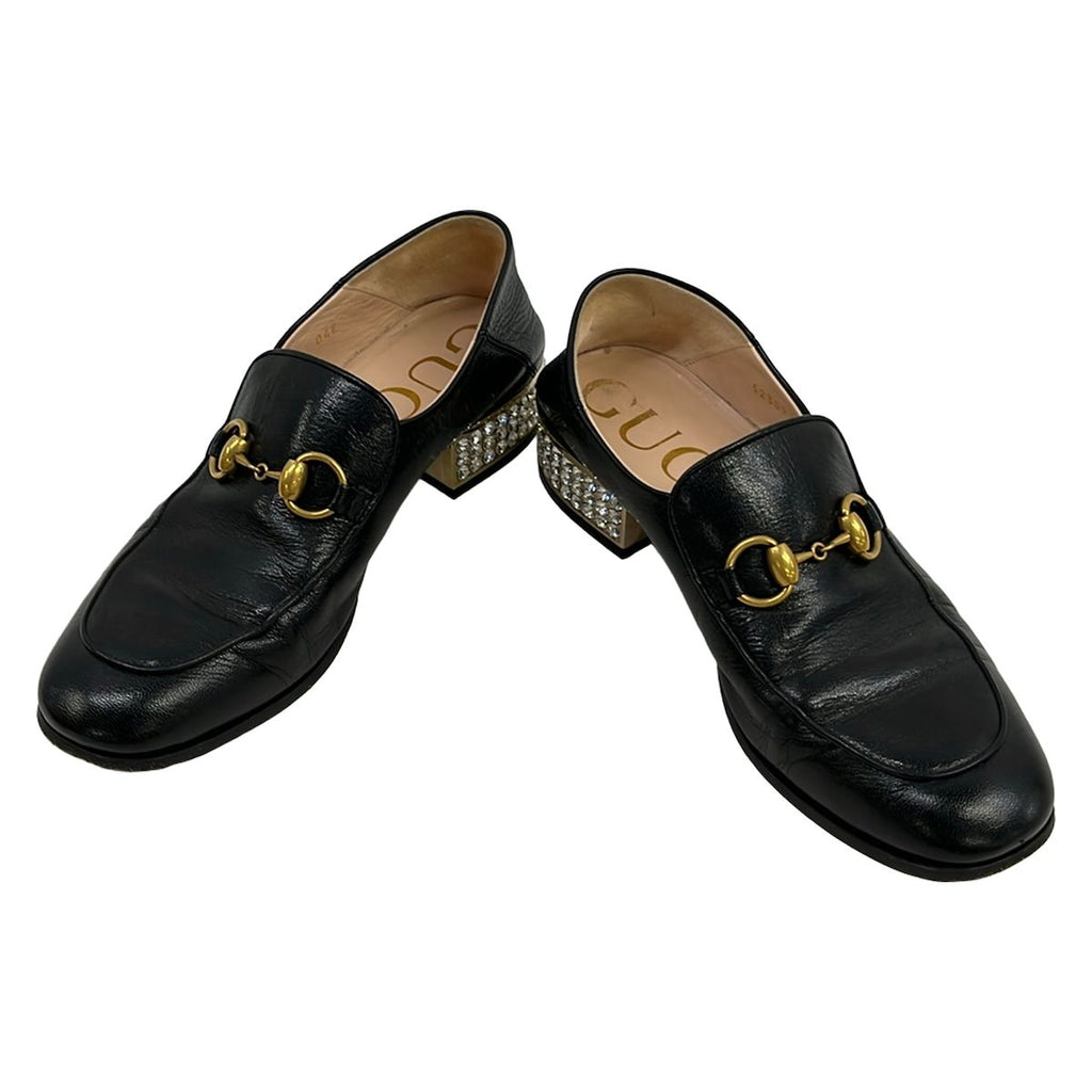 Gucci Loafers 37 Horsebit Black Bijuu Leather — view 2