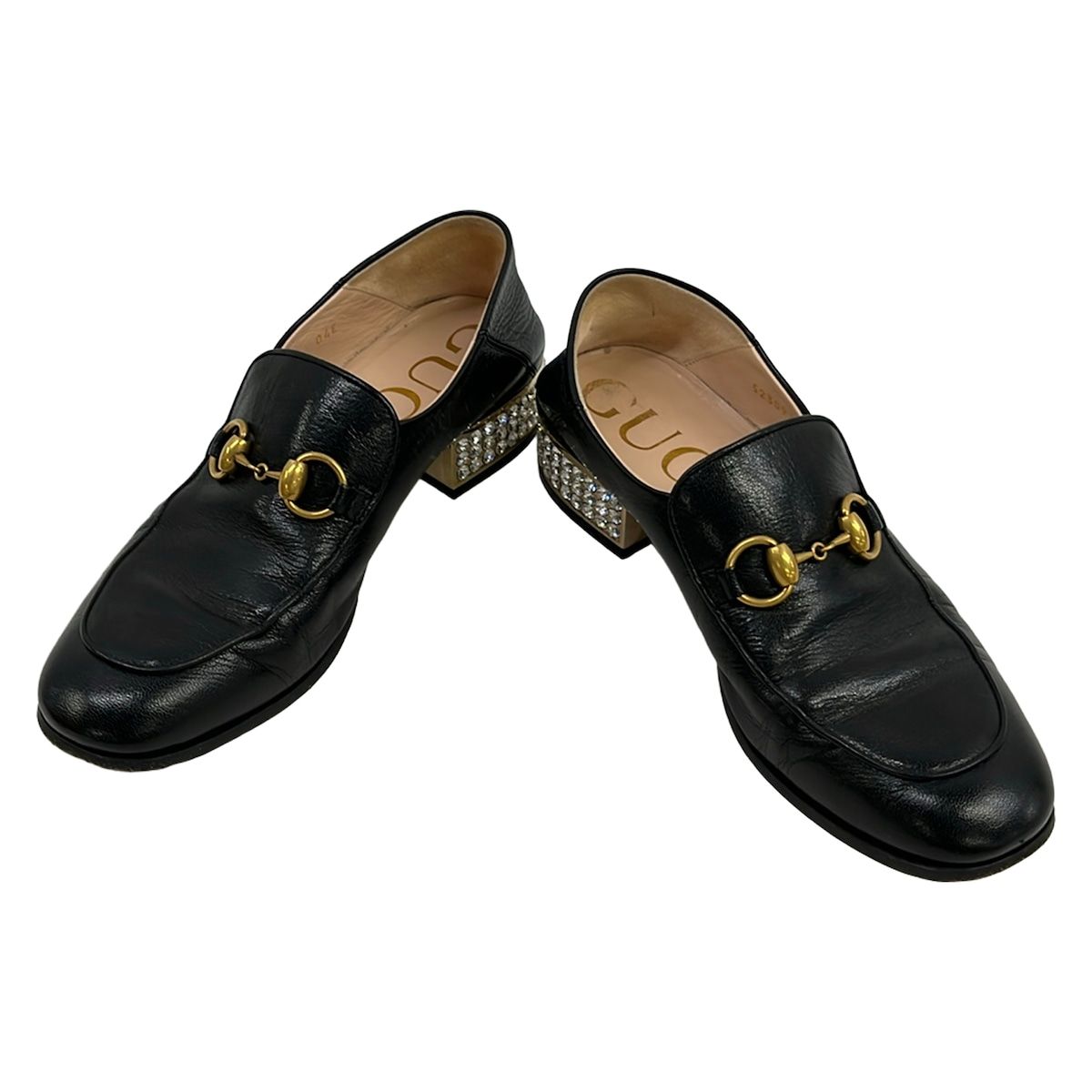Gucci Loafers 37 Horsebit Black Bijuu Leather — view 2