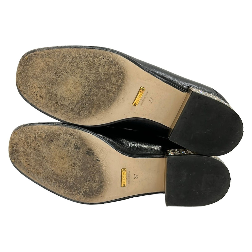 Gucci Loafers 37 Horsebit Black Bijuu Leather — view 4