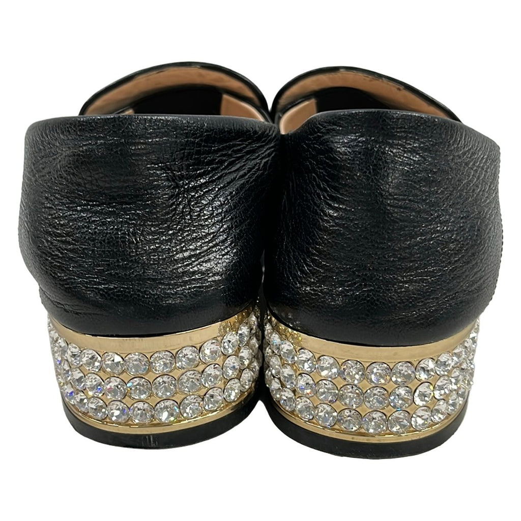 Gucci Loafers 37 Horsebit Black Bijuu Leather — view 3