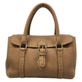 Fendi Handbag Linda Bagselleria Dark Brown Leather