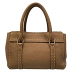 Fendi Handbag Linda Bagselleria Dark Brown Leather — view 3