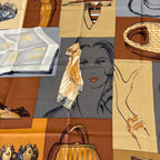 Fendi Scarf Brown Beige Multi — view 4