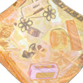 Fendi Scarf Orange Yellow Multi Flower Sheath Silk