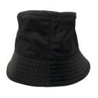 Prada Hat L Re-Nylon Bucket Hat Black Triangle Logo — view 3