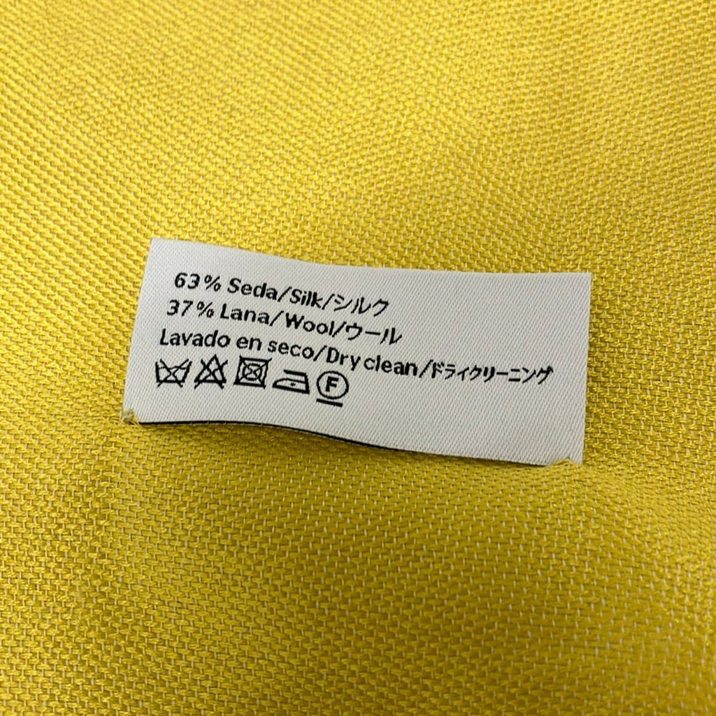 Loewe Shawl Light Yellow Wool Silk Scarf — view 3