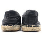 Saint Laurent Paris Front Logo Embroidery Low Cut Sneakers Leather Shoes Black — view 3