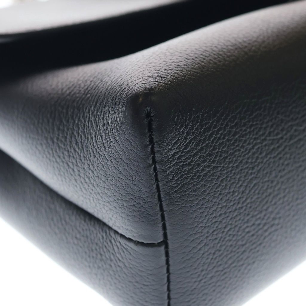 Celine Victoire Medium 2-Way Chain Shoulder Handbag Silver Black — view 6