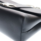 Celine Victoire Medium 2-Way Chain Shoulder Handbag Silver Black — view 5