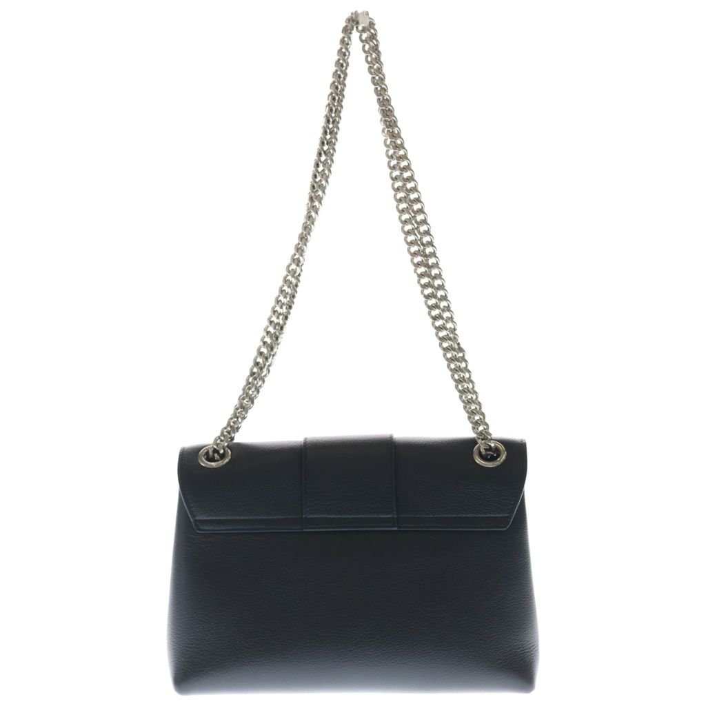 Celine Victoire Medium 2-Way Chain Shoulder Handbag Silver Black — view 2