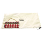 Gucci Rajah Tote Red Black Tweed Leather Gold — view 8