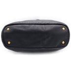 Prada Logo Leather Handbag Black — view 4