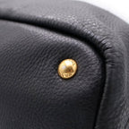 Prada Logo Leather Handbag Black — view 6