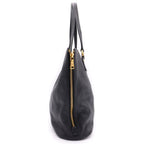 Prada Logo Leather Handbag Black — view 3