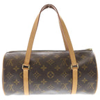 Louis Vuitton Monogram Papillon 26 Handbag Brown Leather Gold — view 2