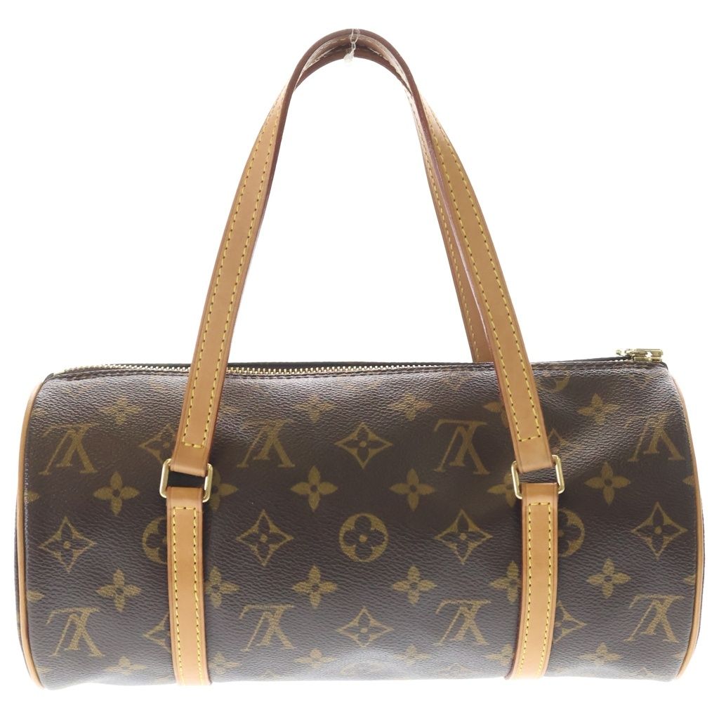 Louis Vuitton Monogram Papillon 26 Handbag Brown Leather Gold — view 2