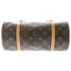 Louis Vuitton Monogram Papillon 26 Handbag Brown Leather Gold — view 4