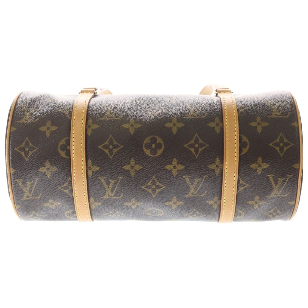 Louis Vuitton Monogram Papillon 26 Handbag Brown Leather Gold — view 4