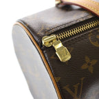 Louis Vuitton Monogram Papillon 26 Handbag Brown Leather Gold — view 7