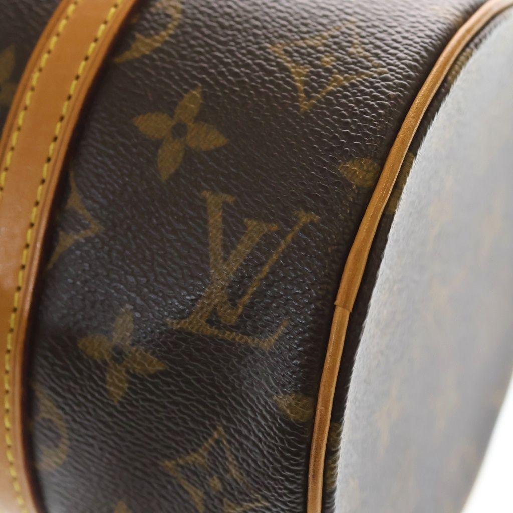 Louis Vuitton Monogram Papillon 26 Handbag Brown Leather Gold — view 5