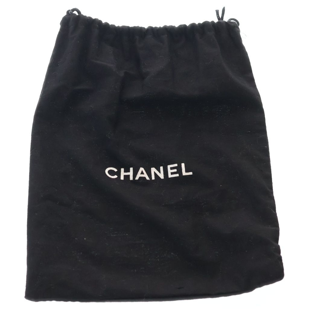 Chanel CC Logo Beads Drawstring Pouch Mini Bag Black — view 8